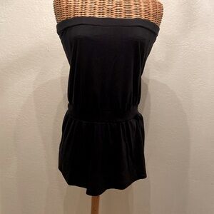 Black Strapless Long Shirt Old Navy Soft Women’s Size Medium 🖤